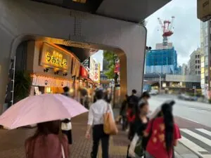 ファーストクラブ麗への道順 4／11：横断歩道を渡ったら道路を右手に直進します。