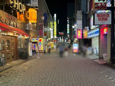 レイへの道順 8／9：三つ目の左手路地も越えて直進します。