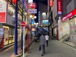 ハピィニスへの道順 3／6：直進します。