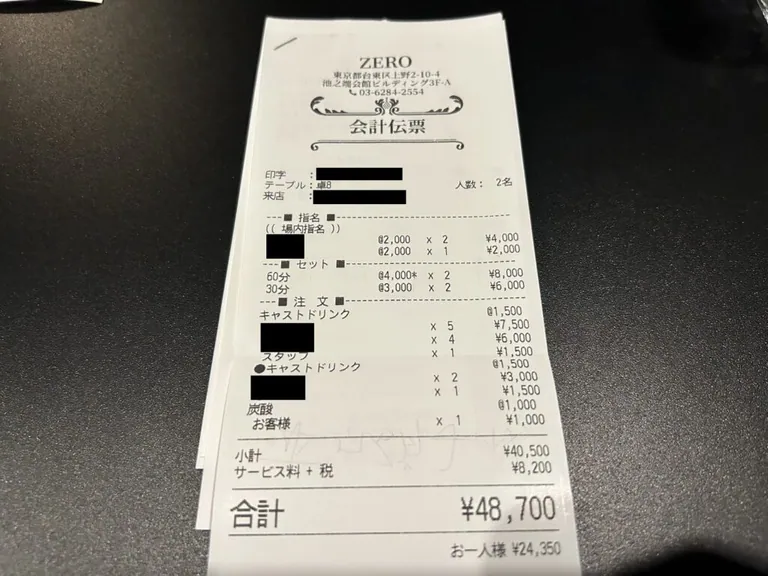 ゼロの店内