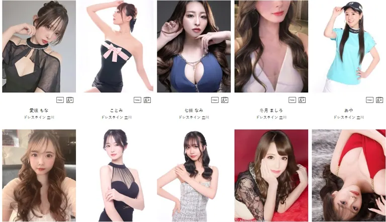 ドレスラインの店内