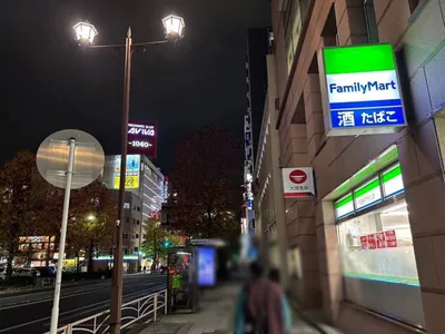 ミントへの道順 4／11：横断歩道を渡ったら道路を左手に直進します。