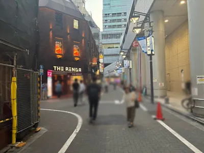 帝 （ミカド）への道順 4／6：左手路地を越えて直進します。