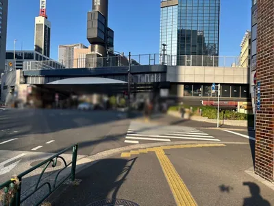 スダチへの道順 3／7：一つ目の横断歩道を渡って直進を続けます。