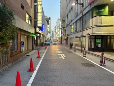 胡蝶 （コチョウ）への道順 9／11：直進します。