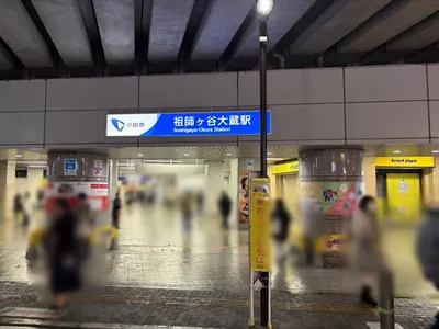 セブンへの道順 1／6：「祖師ヶ谷大蔵駅」南口を出ます。