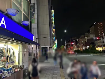 エグゼ （GIRL’S BAR EXE）への道順 5／8：直進したら左手の一つ目の路地を左折します。