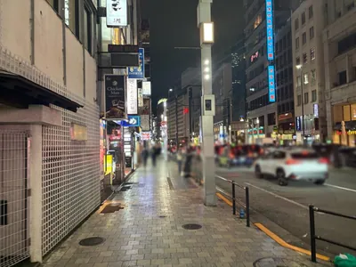 クロリスへの道順 4／8：そのまま大通りを右手にして直進します。