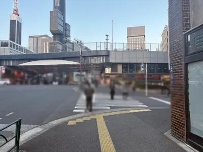 サク （朔）への道順 3／10：一つ目の横断歩道を渡ります。