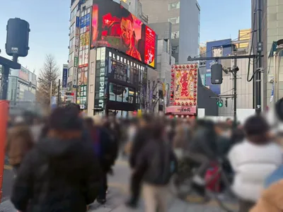 リアリスへの道順 3／9：正面の横断歩道を渡って路地に入ります。