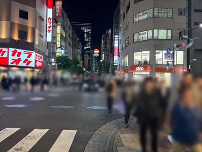 サンセットラウンジェット （Sunset Lounget 新橋）への道順 4／6：二つ目の十字路を右折します。