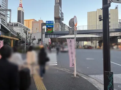 ロッセへの道順 4／7：二つ目の横断歩道を渡って直進を続けます。