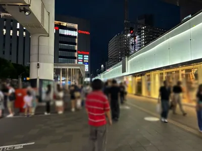 かえでのへやへの道順 3／15：ロータリーを左手にして進みます。