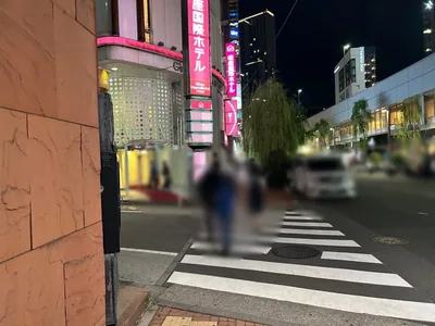 天空・別邸楽陽 (テンクウ・ベッテイラクヨウ）への道順 11／15：左手の一つ目の十字路を越えます。