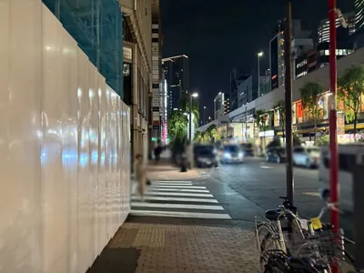 花友禅 （ハナユウゼン）への道順 6／10：一つ目の左手路地を越えて直進します。