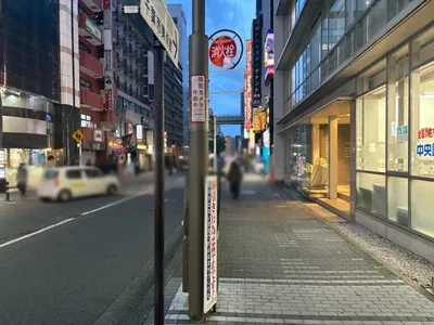 セレーネへの道順 15／16：道路を左手に直進します。