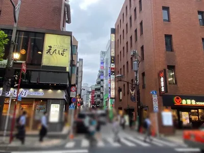 イチゴへの道順 3／5：一つ目の十字路を左折します。