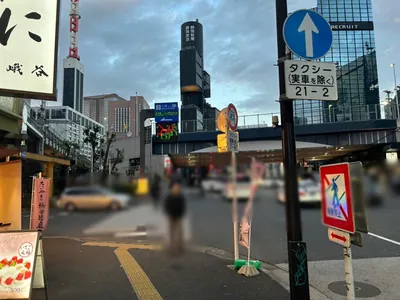 帝 （ミカド）への道順 5／9：二つ目の横断歩道も渡って直進します。