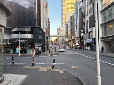 ロジャーへの道順 15／16：左手路地を越えて直進を続けます。