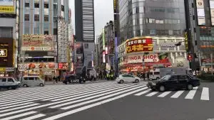ロイヤルメルトへの道順 4／12：直進すると「歌舞伎町」の交差点に出るので横断歩道を正面に渡ります。