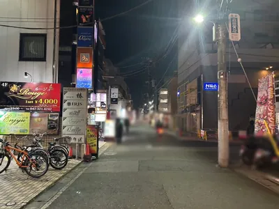 スピカへの道順 4／5：右手路地を超えて直進します。