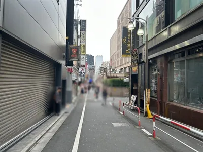 グローブへの道順 8／11：直進します。