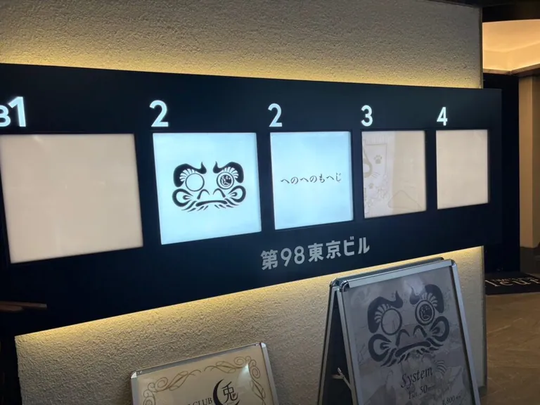 へのへのもへじの店内