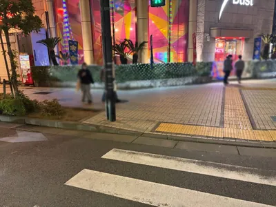 リバティへの道順 4／6：横断歩道を渡りましたら左折します。