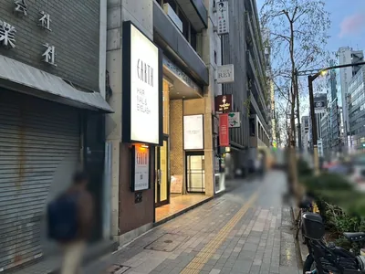 帝 （ミカド）への道順 9／9：横断歩道を渡って少し進むと左手に銀座帝の入る「ニューギンザビル12号館」があります。