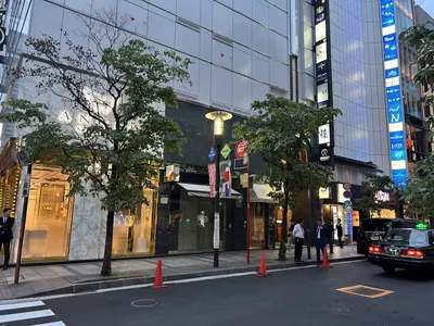 トパーズへの道順 10／10：左手に銀座トパーズの入る「第5ポールスタービル」があります。