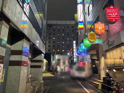 ワイズワイスへの道順 11／12：直進し、左手一つ目の路地を超えます。
