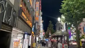 スピリットへの道順 5／11：横断歩道を渡ったら右折します。