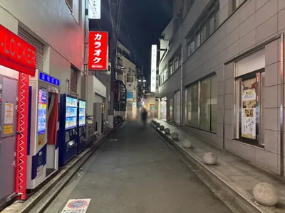 ルミナスへの道順 4／6：突き当りまで直進します。