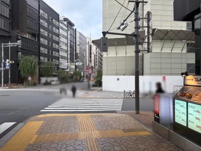 ヘラクレスへの道順 4／7：二つ目の横断歩道も渡ります。