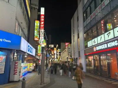 紫電 （シデン）への道順 6／13：五差路に出るまで直進をします。