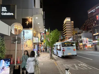 ミントへの道順 5／8：一つ目の左手路地を越えて直進します。