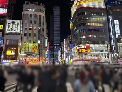 ベネへの道順 4／12：直進すると「歌舞伎町」の交差点に出るので横断歩道を正面に渡ります。