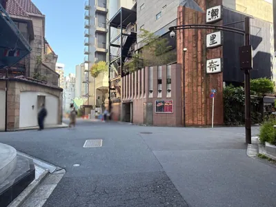 セリーネへの道順 6／8：十字路を越えて直進します。