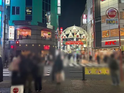 シュラーナ （shula’na）への道順 4／10：直進をすると正面に二つ目の横断歩道が出てくるので渡って直進を続けます。