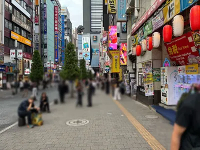 パーティーパーティーへの道順 5／8：横断歩道を渡ったら直進します。