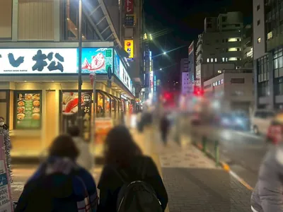 練馬　サボへの道順 4／7：一つ目の左手路地を越えて直進します。