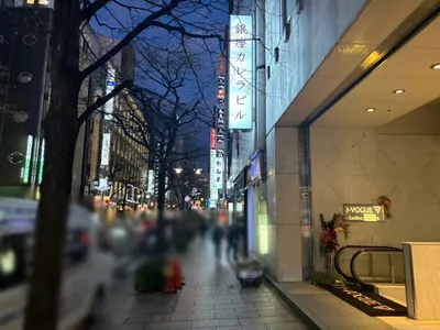 サロンへの道順 9／11：直進してT字路を越えます。