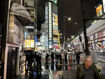 ポセイドンへの道順 3／8：交差点へ出たら横断歩道を渡らずに左折します。