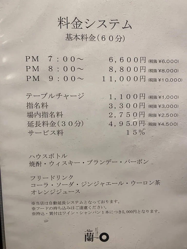 蘭〇（ランマル）の店内