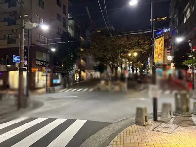 華遊城 （カユウジョウ）への道順 4／7：直進をすると道が二手に分かれるので左の道を直進します。