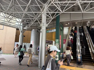 インタイトルへの道順 1／5：「恵比寿駅」西口を出ます。