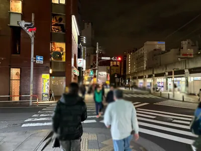 プレグナントへの道順 11／15：十字路を越えて直進します。