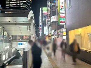 人魚姫 （ニンギョヒメ）への道順 2／5：道路を左手に直進します。
