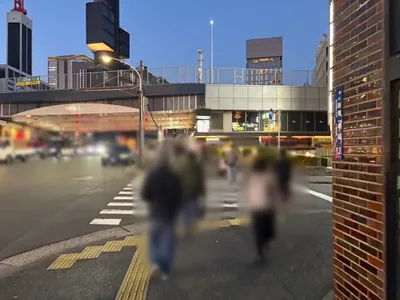 オネスティへの道順 3／11：一つ目の横断歩道を渡ります。