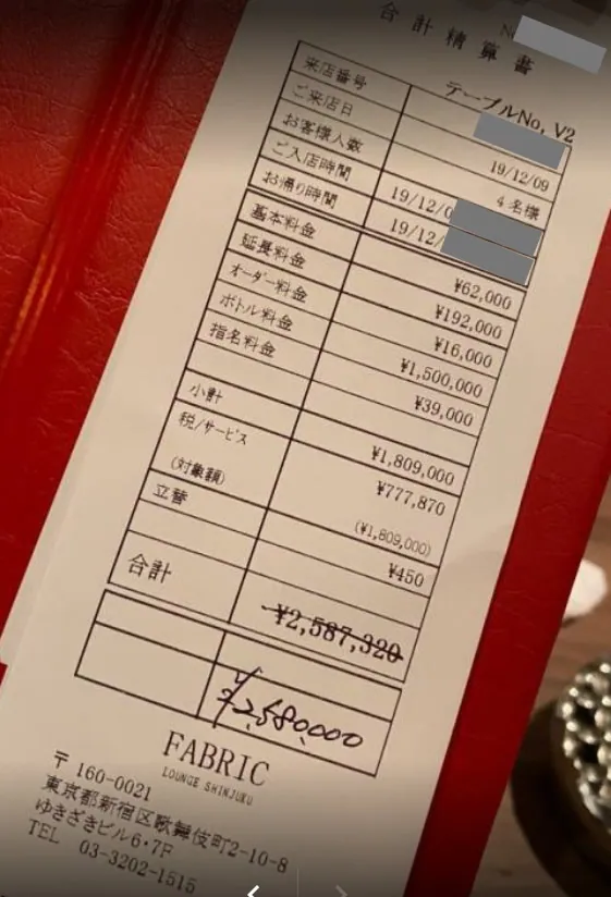 ファブリックの店内